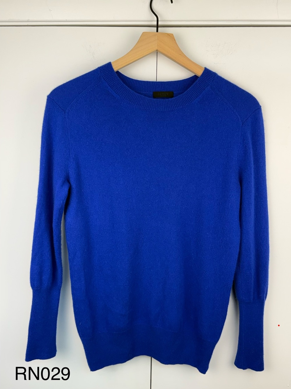 J.Crew Collection 100% Cashmere Crewneck Sweater Blue